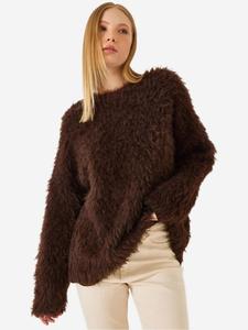 Bianco Lucci Свитер оверсайз в цвете шоколад