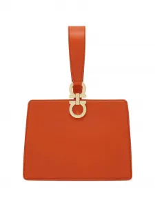Мини-клатч Ferragamo, оранжевый