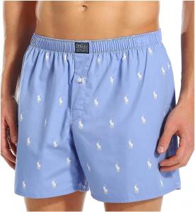 Polo Ralph Lauren Мужские боксеры All Over Pony Player Woven, Beach Blue