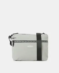 Большая сумка через плечо Kcb, светло-серый