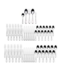 Набор столовых приборов Marseille, 65 предметов, на 12 персон Mikasa, серебро