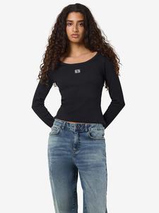 Noisy may Футболка с длинными рукавами черного цвета