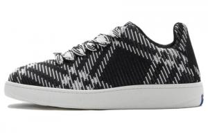 Чёрно-белые кеды Check Knit Box от Burberry