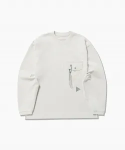 плотный хлопковый карманный футболка с длинными рукавами