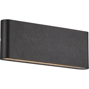 Светодиодный настенный светильник KINVER с LED-модулем для внутреннего и наружного использования LED Nordlux, черный