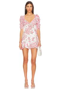 Мини-Платье розалин For Love & Lemons, розовый