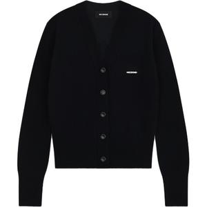 Кардиган с V-образным вырезом WE11DONE, черный