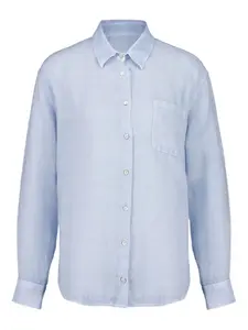 Рубашка с длинными рукавами 120% Lino, синий