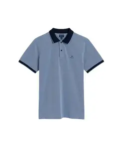 Повседневная хлопковая рубашка Gant, синий