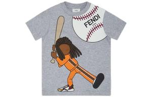 Футболка детская FENDI, серая
