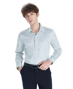 Мужская рубашка с цветочным принтом спереди Bar Iii, синий