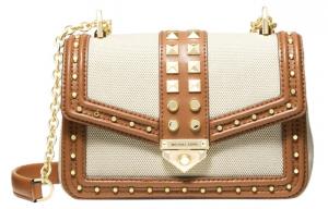 Сумка кроссбоди Soho Canvas с кожаными деталями, женская наплечная сумка MICHAEL KORS