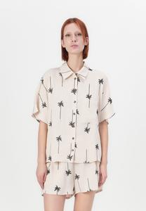 Блузка на пуговицах NMPALMA BOXY SHIRT Noisy May, кремовый