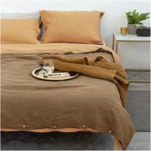FGDSEEEKJUFHH Комплект постельного белья из 100% льна скандинавский роскошный