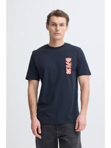 BLEND Футболка с круглым вырезом BHSun темно-синего цвета