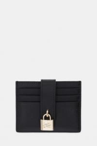 Кожаный футляр для карт K/AUTOGRAPH Karl Lagerfeld, черный