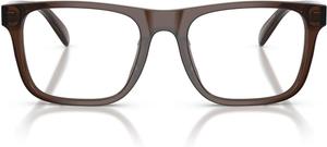 COACH мужские Hc6277u универсальные квадратные оправы для очков, Transparent Brown/Demo Lens