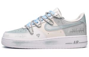 Кроссовки Nike Air Force 1 Skateboard Shoes Men Low-Top Blue/White Gray