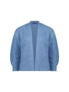 Кардиган крупной вязки, свободного покроя, средне-голубой меланжевый Zero
