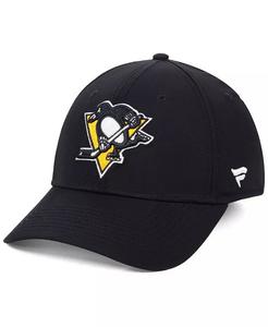 Аутентичный головной убор НХЛ Pittsburgh Penguins Базовая гибкая эластичная кепка приталенного кроя Fanatics