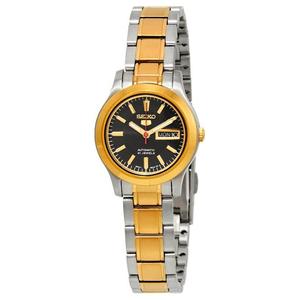 SEIKO Automatic Mechanical Movement Stainless Steel Strap Watch Women's Watch Black Dial