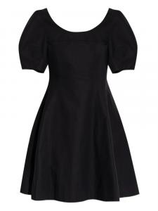 Theory платье с объемными рукавами, черный