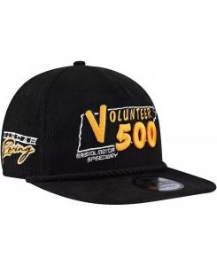 Мужская регулируемая шляпа Bristol Motor Speedway Volunteer 500 Retro Cord Golfer New Era, черный