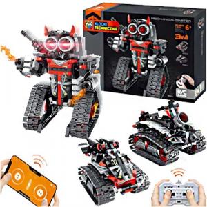 ТЕХНИЧЕСКИЕ БЛОКИ РУ РОБОТ АВТО КРАСНЫЙ 3в1 УПРАВЛЯЕМОЕ СТРОИТЕЛЬСТВО Inna marka