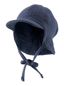 Sterntaler Бейсболка с защитой шеи, однотонная, светло-голубая