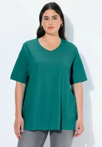 Базовая футболка vausschnitt halbarm Ulla Popken, Petrol