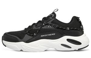 Кроссовки мужские массивные низкие черные/белые Skechers