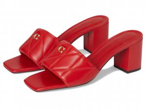 Туфли COACH Holly Block Heel Sandals With Quilting, Sport Red