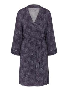 Короткий халат TRIUMPH  Aura Spotlight Robe, темно-синий/темно-серый