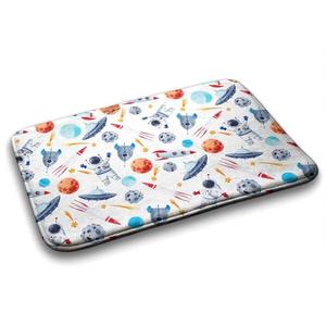 Коврик для ванной Tulup Kosmische Symbole, 75x1x75 см, белый