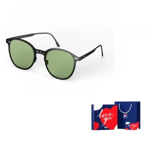 FILA Унисекс круглые солнцезащитные очки с металлической оправой, 530V Spruce Green