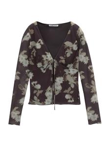 Блузка Pull&Bear Blouse, цвет umbra/dark brown