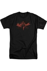 Футболка Batman Gotham Knight с коротким рукавом для взрослых Gildan, черный