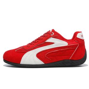 Износостойкие дышащие легкие низкие кеды Unisex Komanic, красный