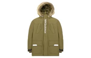 Пуховик мужской темно-зеленый New Balance, темно-зеленый