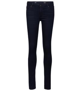 Джинсы-скинни с высокой посадкой The Legging AG Jeans, синий