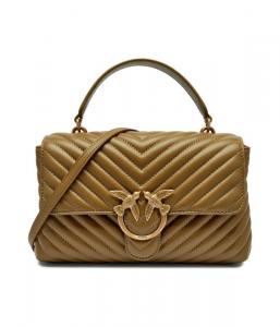 Сумка женская Pinko Love Lady Puff Classic кросс-боди кожаная с ручкой, зеленый