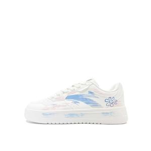 ANTA Расслабленные нескользящие устойчивые к истиранию низкие скейтборд кроссовки women's белый синий розовый