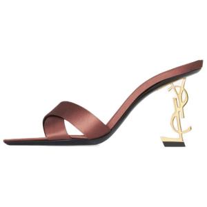 Женские мюли Opyum с открытым носком Saint Laurent, original shoe box included