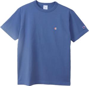 Мужская футболка Champion C3-P300Z/C3-X352L, короткий рукав, 100% хлопок, Classic Cotton USA, вышивка логотипа в одну точку, футболка с коротким рукавом, базовая модель, синий