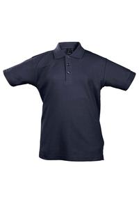 Рубашка поло Summer II из пике SOL'S, темно-синий
