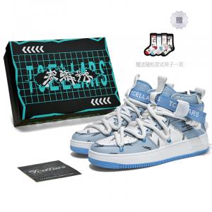 Кроссовки для скейтбординга Mid top Unisex Exclusive Box TCELLARS, sky синий comes with socks