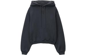 Толстовка с логотипом на шнурке Alexander Wang, темно-серый