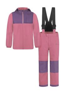 Детский зимний комплект из термоштанов и термокуртки normani, цвет Rose