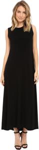 Длинное свободное платье без рукавов Norma Kamali, черный