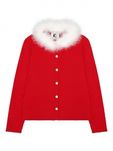 Кардиган Miss Kitty с отсоединяемыми перьями, красный Sleeper